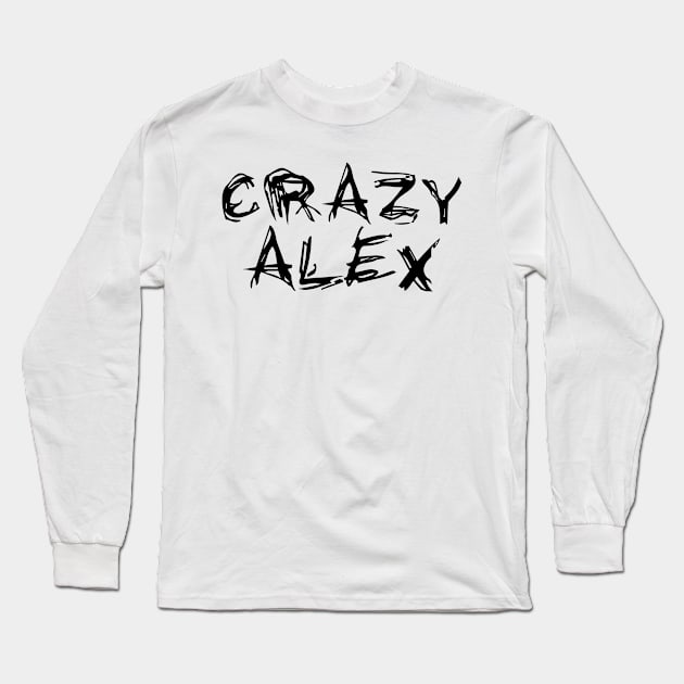 Crazy Alex Long Sleeve T-Shirt by BjornCatssen